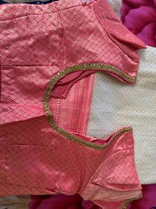 OffWhite Pink Saree