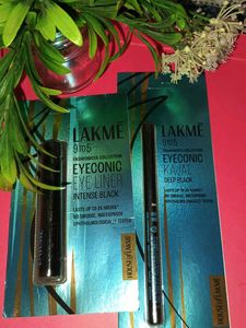 Lakme Combo Eyeconic Kajal Deep Black And Eyeliner