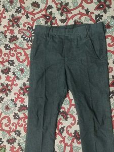 Men's Gray Straight Leg Trousers
