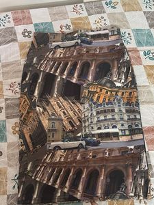 Cityscape Print Skirt