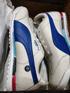 Puma Roma White &amp; Blue Sneakers