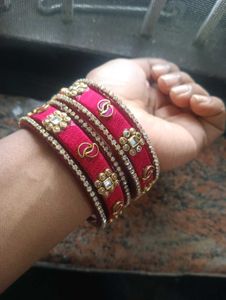 Kundan Bangles Combo