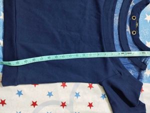 Stylish Blue Sheer Top