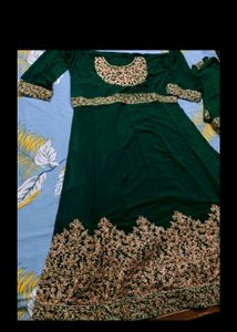 Semi Stitched Ethnic Gown