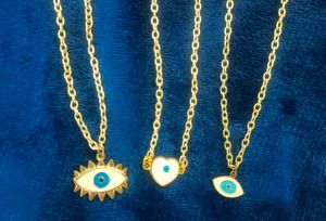 Chains With Evil Eye Lockets.