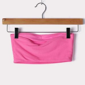 Ribbed Pink Crop Top