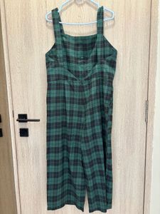 Plaid Overalls Jumpsuit