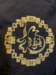 Men&#39;s Navy Blue Chinese Scripted Shirt!