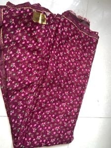 Printed Darbari Saree