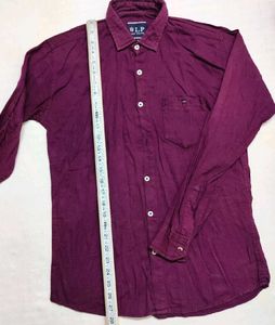 Louis Philippe Solid Shirt | Chest 38