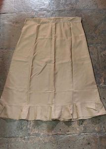 Vintage Pleated Beige Petticoat