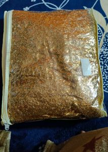 Golden Sequin Saree