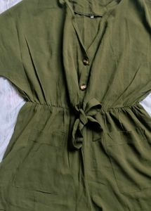 Olive Green Jump Suit
