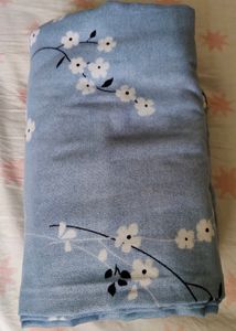 2 sets of premium curtains( 4 pieces) and one queen size bedsheet