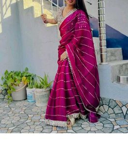 Elegant Maroon Saree