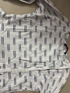 Striped White Dress