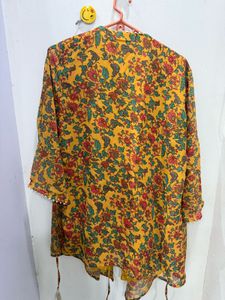 Indya Angrakha Kurti With Sharrara