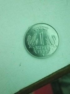 Brand New 1 Rupee Coin(1998)