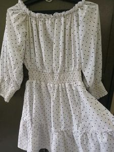 Off Shoulder Dress With Free Gift