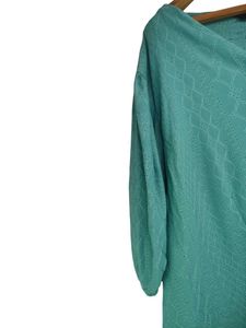 Chic Green Puff Sleeve Top