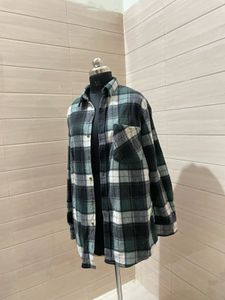 OVERSIZED Pintresty Plaid check flannel shirt