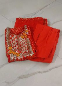 Neck Work Dress Set