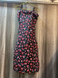Floral Print Ruffle Mini Dress