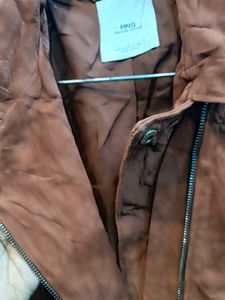 🇺🇸 Mango Leather Imported Short Jacket