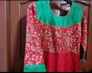 Combo of Embroidered Anarkali &amp; Asymmetric Dress