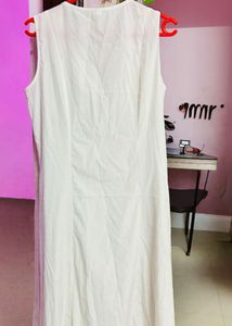White V-Neck Blouse - Size 34