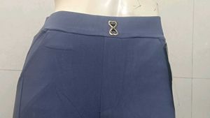 Blue Flared Pants