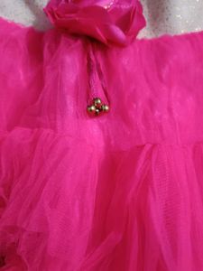 Pink Ruffle Party Dress