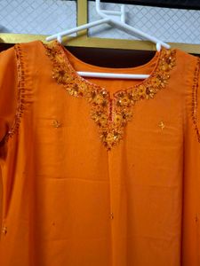 Orange Salwar Kameez Suit