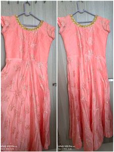 Peach Ethnic Gown