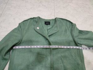 Green Casual Coat