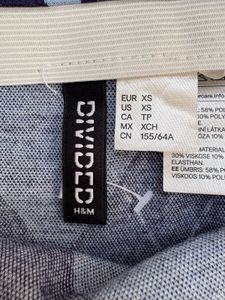 H&amp;M Mini Skirt Blue Plaid Size XS