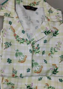 Checked Floral Co Ord Set
