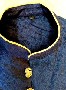 Royal blue kurta pajama set – size 36, perfect for