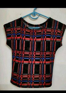 Classic Red &amp; Blue Checked Top
