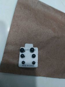 Black Stud Earring Set