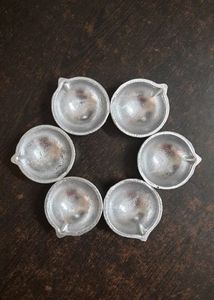 Aluminum Diyas Set Of 5
