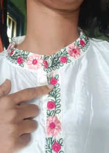 Beautiful White Kurti