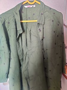 Green Polka Dot Shirt