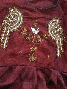 Dress Top Of Brown And Black Shade