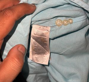 Polo ralph lauren shirt aqcua blue colour