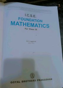 ICSE Foundation Mathematics - Class IX