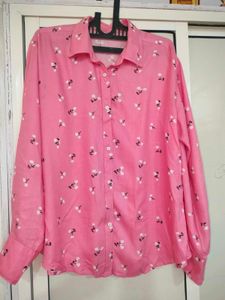 oversized pink Shirt