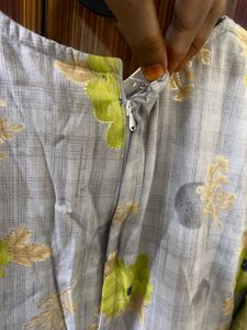 Floral Attached Coat Dress