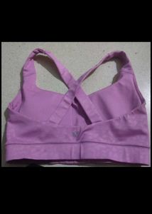 Purple Criss-Cross Sports Bra