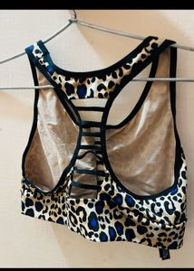 Leopard Print Sports Bra
